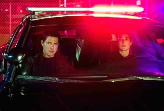 Left to right: Tom Cruise plays Jack Reacher, Aldis Hodge plays Espin and Cobie Smulders plays Turner in Jack Reacher: Never Go Back from Paramount Pictures and Skydance Productions